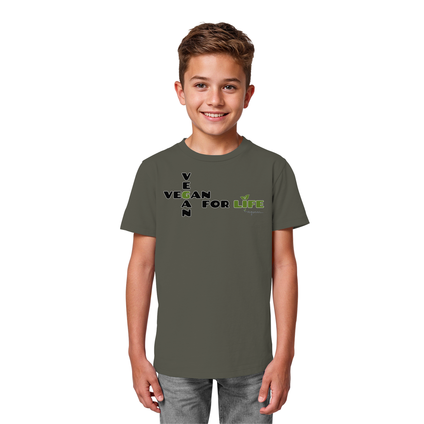 vegwear "vegan for life" - unisex Kids Organic T-Shirt