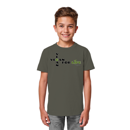 vegwear "vegan for life" - unisex Kids Organic T-Shirt