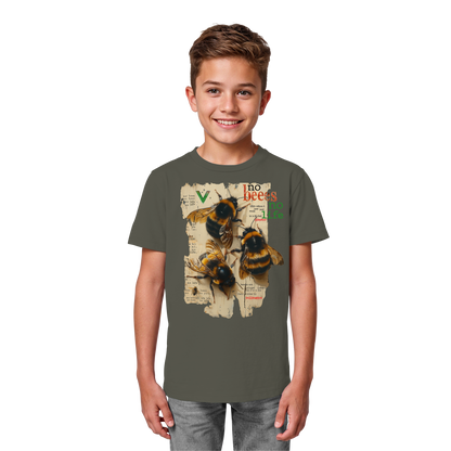 vegwear "no bees no life" - Kinder bio T-Shirt