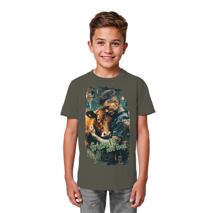 vegwear "friends not food" - unisex Kids bio T-Shirt, vegan, fair