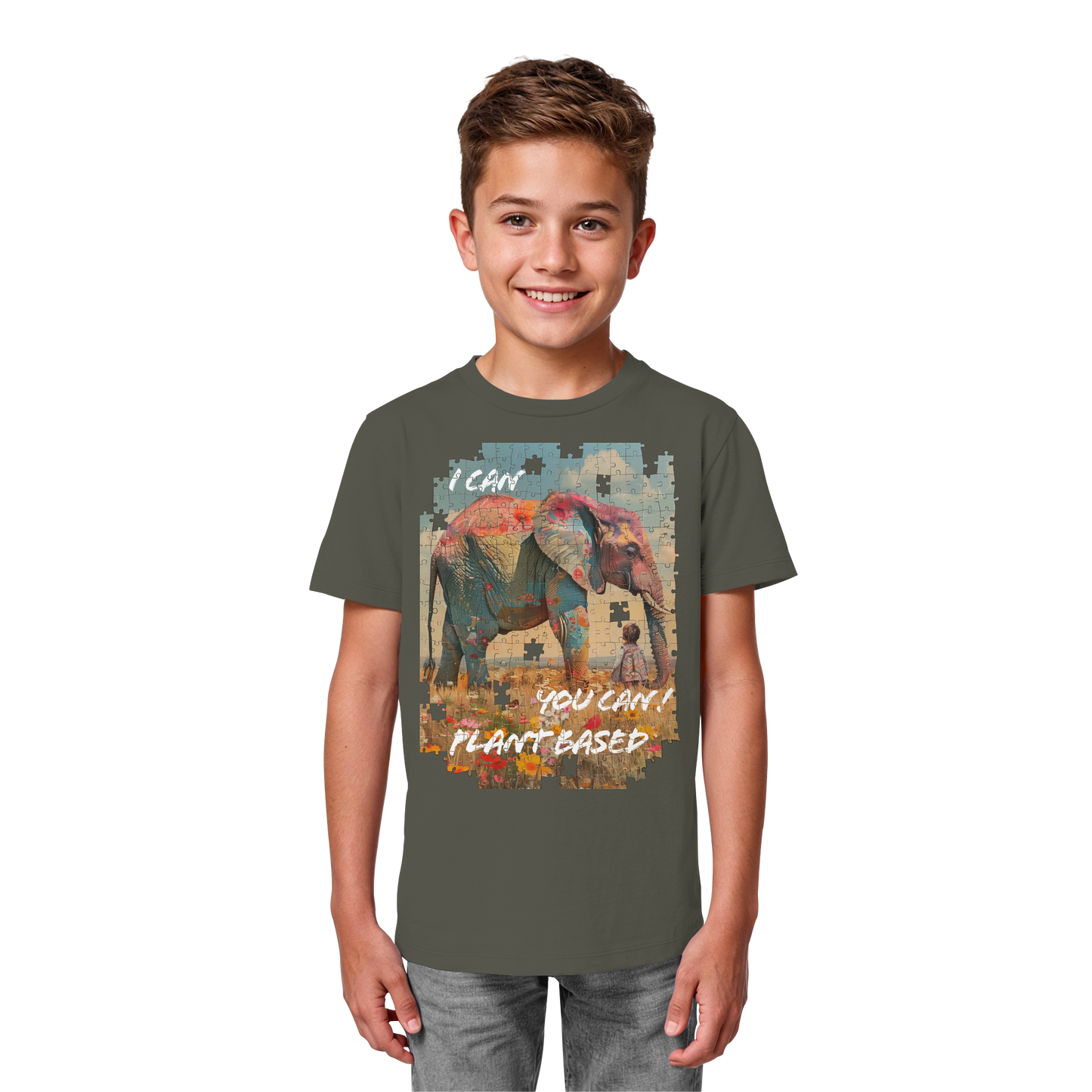vegwear "I can you can"- unisex Kinder T-Shirt, bio, vegan