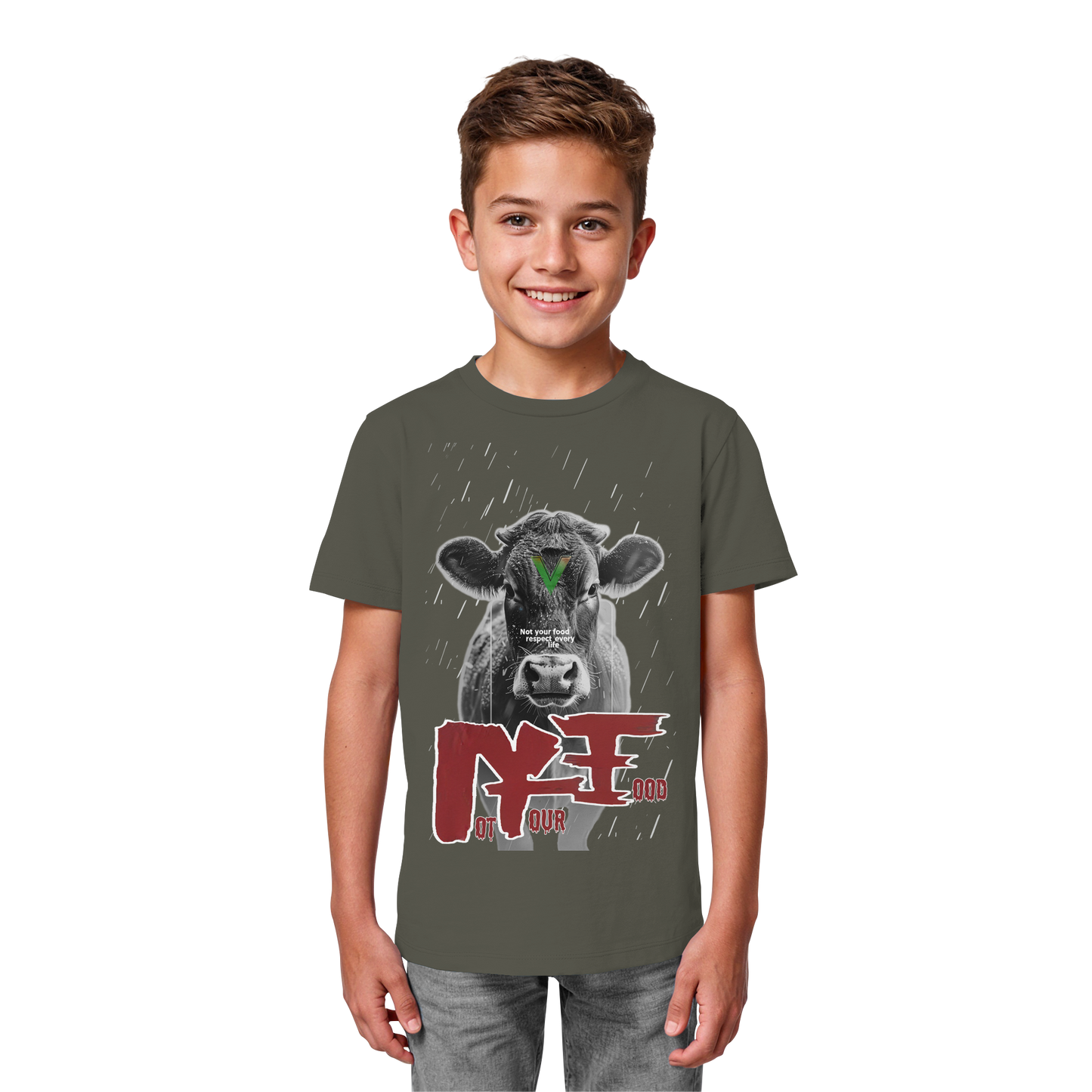 vegwear "not your food" - unisex Kids Bio Shirt, vegan, fair