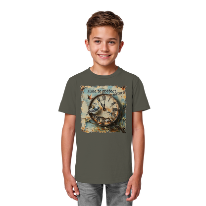 vegwear "time to protect nature" - unisex Kinder T-Shirt, nachhaltige Mode