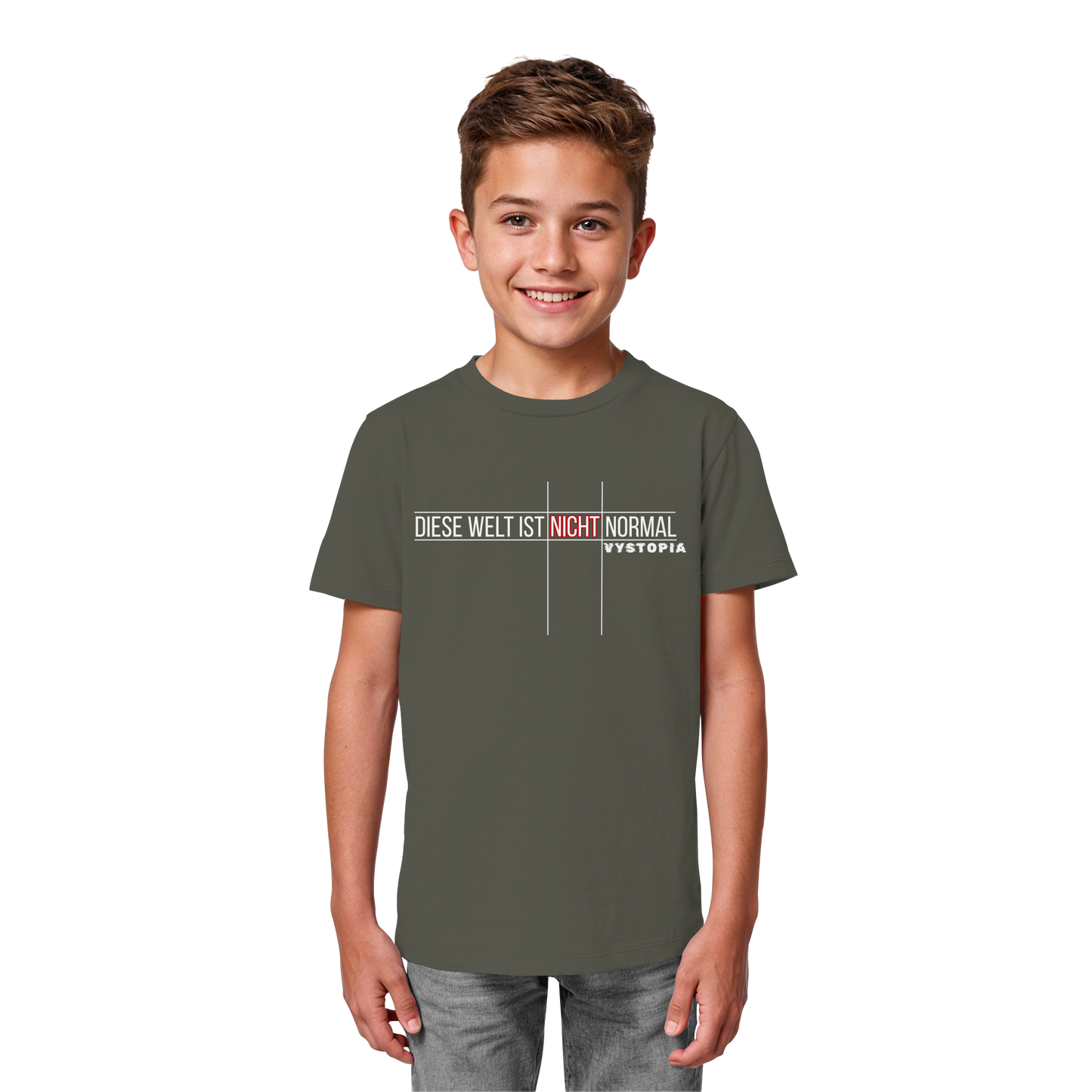 vegwear "Diese Welt ist nicht normal" - unisex Kids Bio T-Shirt