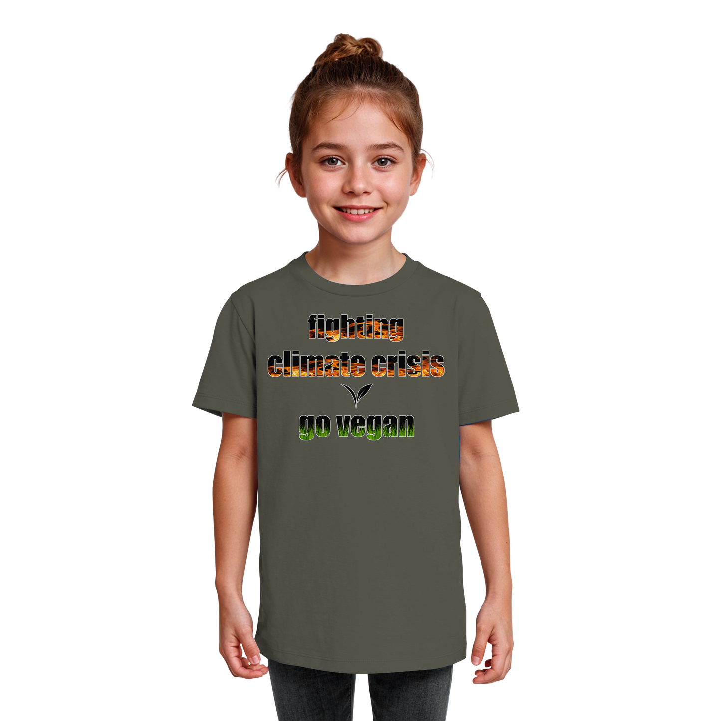 vegwear "fighting climate crisis" - Kids Bio T-Shirt für kleine Weltverbesserer