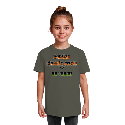 vegwear "fighting climate crisis" - Kids Bio T-Shirt für kleine Weltverbesserer
