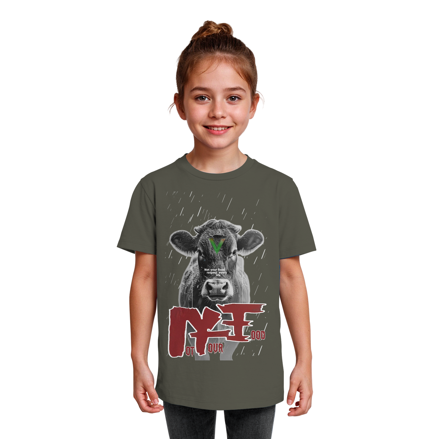 vegwear "not your food" - unisex Kids Bio Shirt, vegan, fair