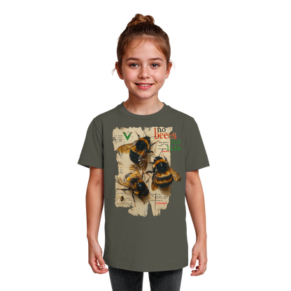 vegwear "no bees no life" - Kinder bio T-Shirt