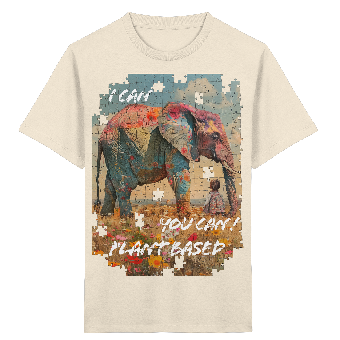 vegwear "I can you can"- unisex Kinder T-Shirt, bio, vegan