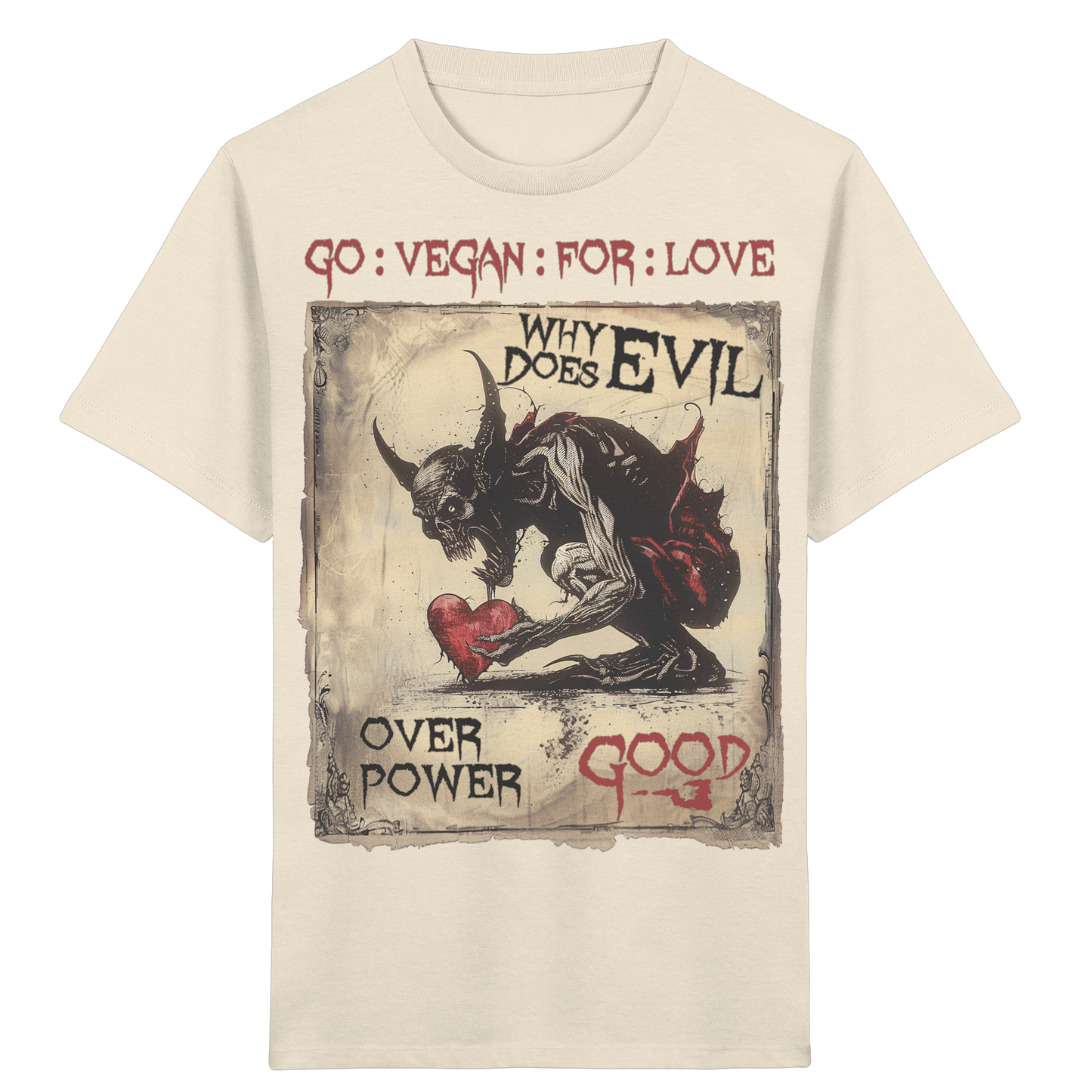 vegwear "why does evil" - unisex Bio Kinder T-Shirt