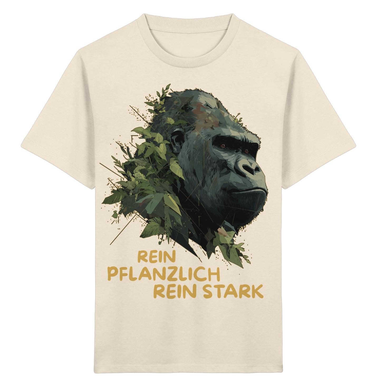 vegwear "Gorilla, rein pflanzlich rein stark" - unisex Kids T-Shirt, bio vegan