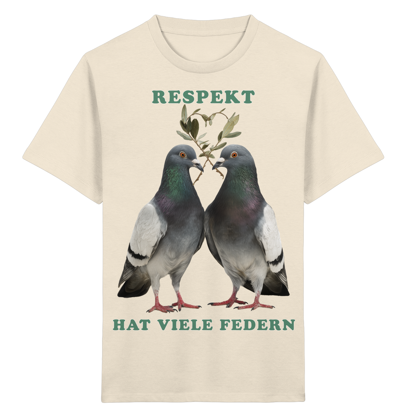 vegwear "Respekt hat viele Federn" - unisex Bio Kids Shirt
