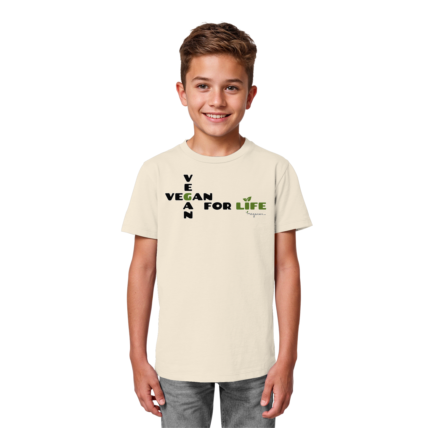 vegwear "vegan for life" - unisex Kids Organic T-Shirt