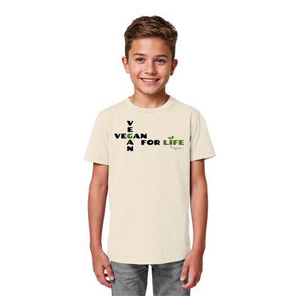 vegwear "vegan for life" - unisex Kids Organic T-Shirt