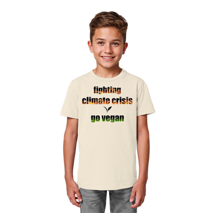 vegwear "fighting climate crisis" - Kids Bio T-Shirt für kleine Weltverbesserer