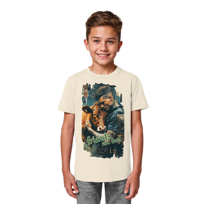 vegwear "friends not food" - unisex Kids bio T-Shirt, vegan, fair