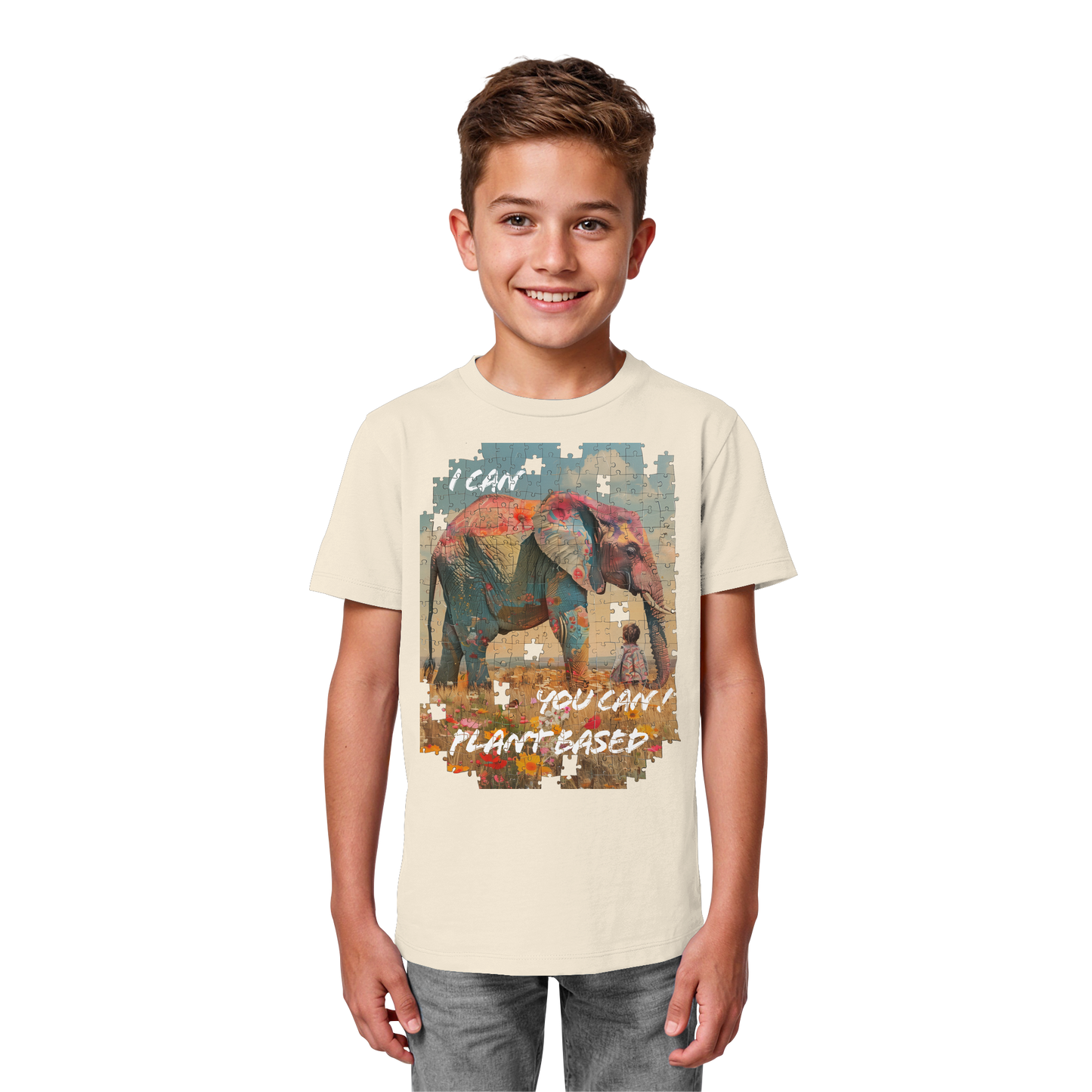 vegwear "I can you can"- unisex Kinder T-Shirt, bio, vegan