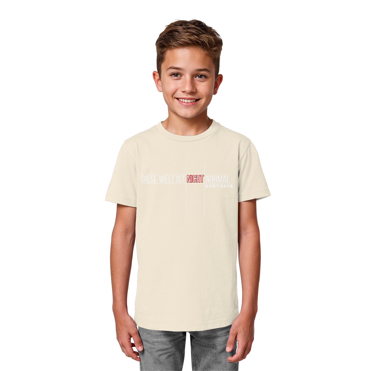 vegwear "Diese Welt ist nicht normal" - unisex Kids Bio T-Shirt