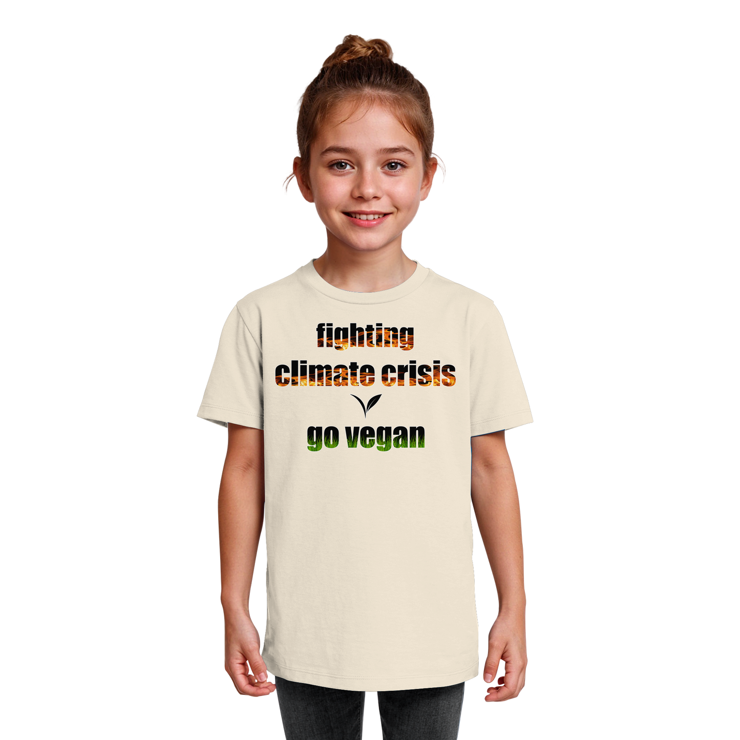 vegwear "fighting climate crisis" - Kids Bio T-Shirt für kleine Weltverbesserer