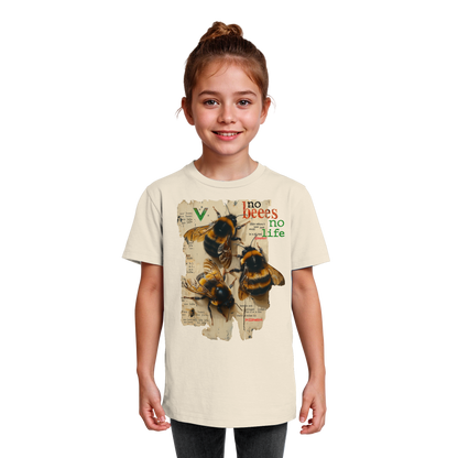 vegwear "no bees no life" - Kinder bio T-Shirt
