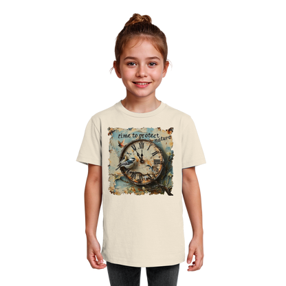 vegwear "time to protect nature" - unisex Kinder T-Shirt, nachhaltige Mode