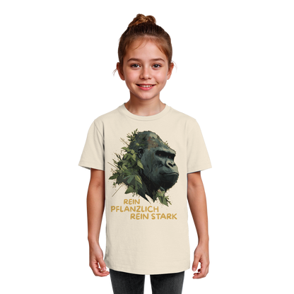 vegwear "Gorilla, rein pflanzlich rein stark" - unisex Kids T-Shirt, bio vegan