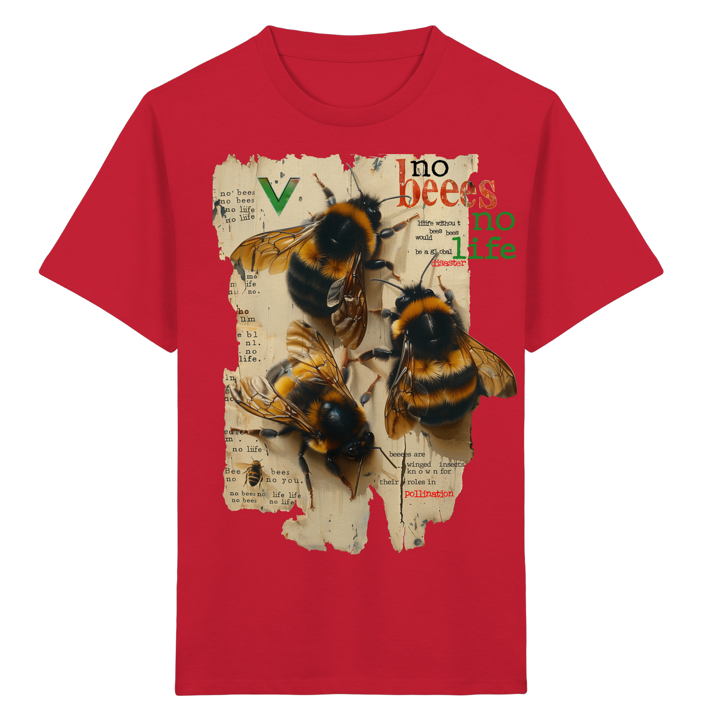 vegwear "no bees no life" - Kinder bio T-Shirt