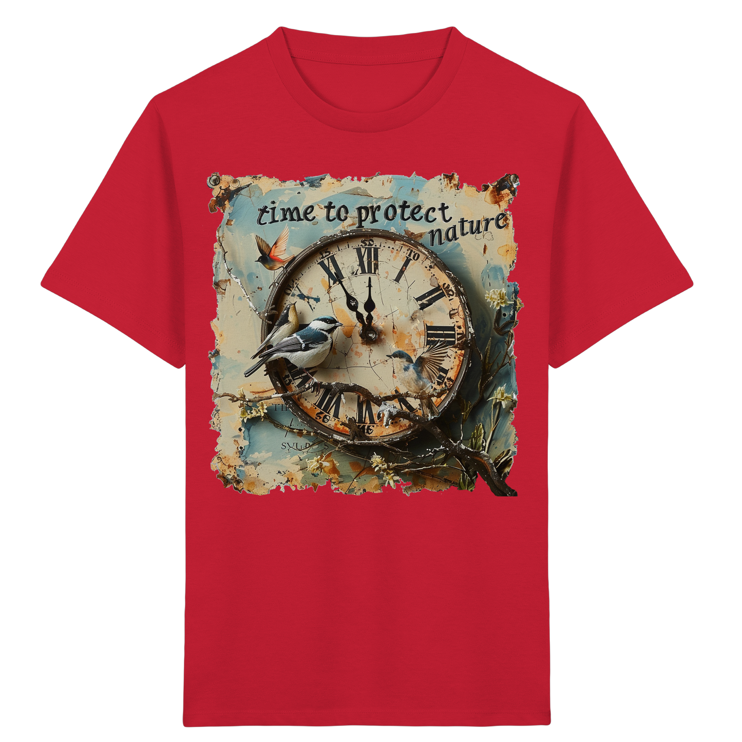 vegwear "time to protect nature" - unisex Kinder T-Shirt, nachhaltige Mode