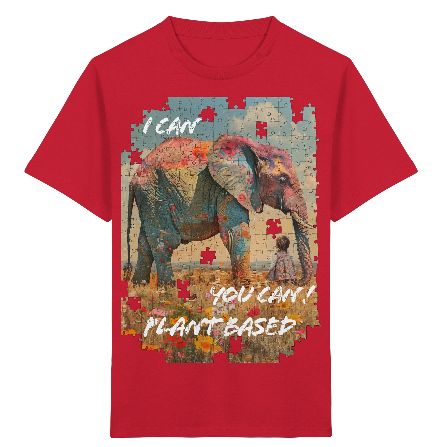 vegwear "I can you can"- unisex Kinder T-Shirt, bio, vegan
