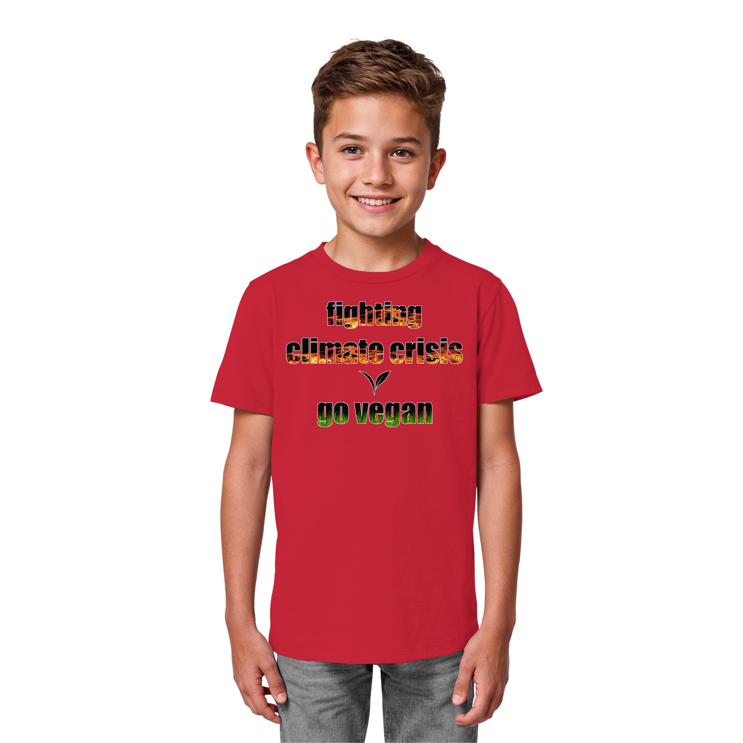 vegwear "fighting climate crisis" - Kids Bio T-Shirt für kleine Weltverbesserer