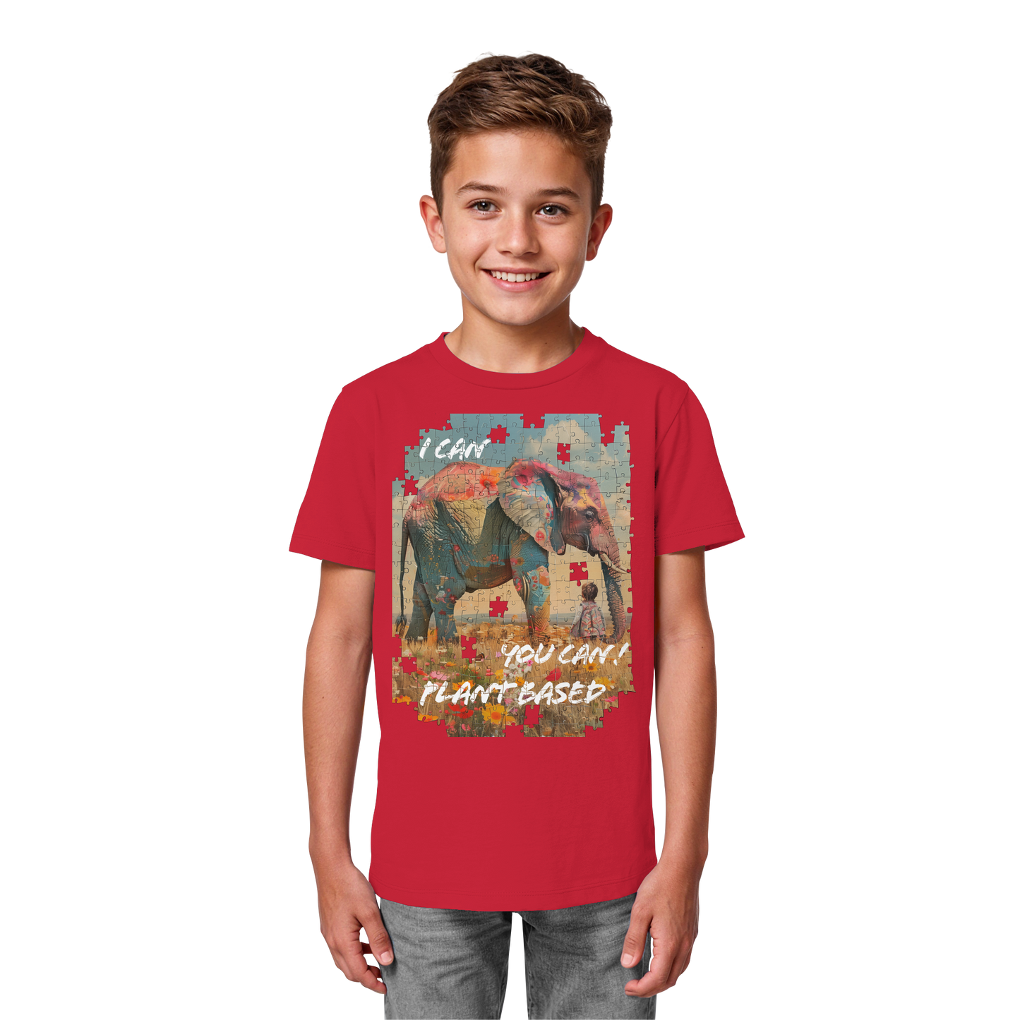vegwear "I can you can"- unisex Kinder T-Shirt, bio, vegan