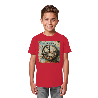vegwear "time to protect nature" - unisex Kinder T-Shirt, nachhaltige Mode