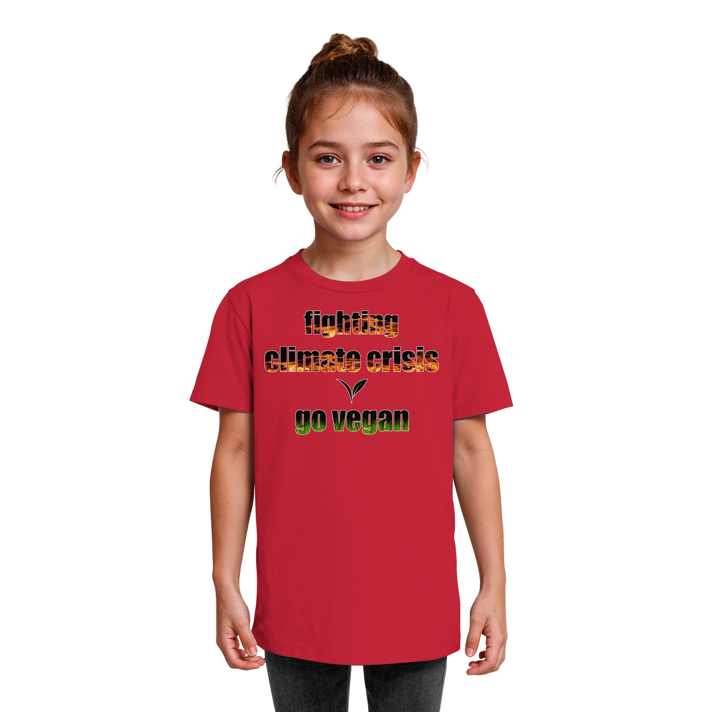 vegwear "fighting climate crisis" - Kids Bio T-Shirt für kleine Weltverbesserer