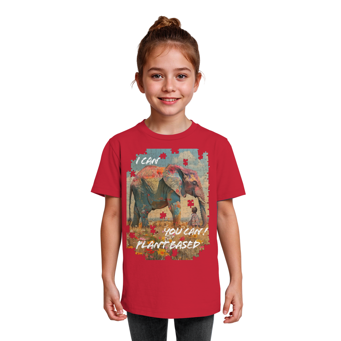 vegwear "I can you can"- unisex Kinder T-Shirt, bio, vegan