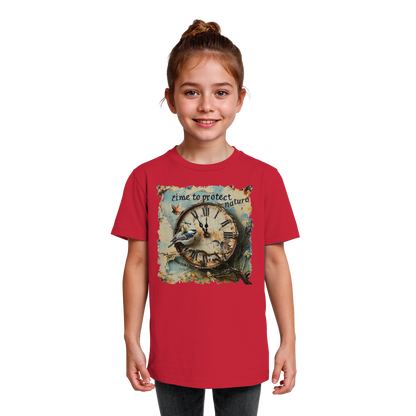 vegwear "time to protect nature" - unisex Kinder T-Shirt, nachhaltige Mode