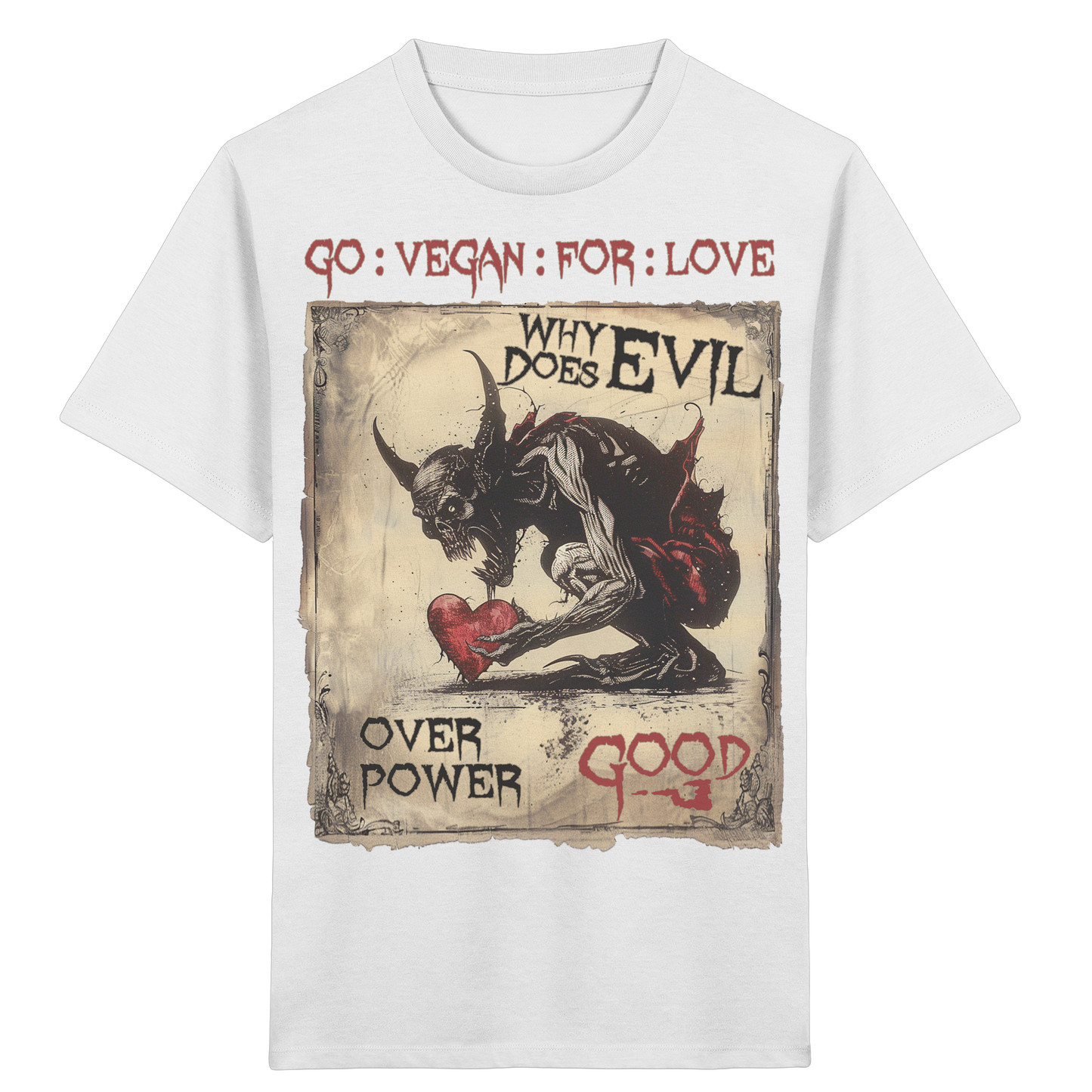 vegwear "why does evil" - unisex Bio Kinder T-Shirt