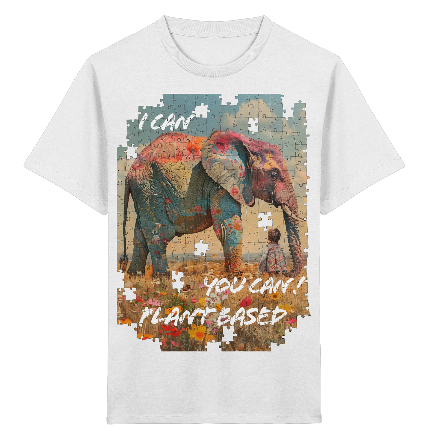 vegwear "I can you can"- unisex Kinder T-Shirt, bio, vegan