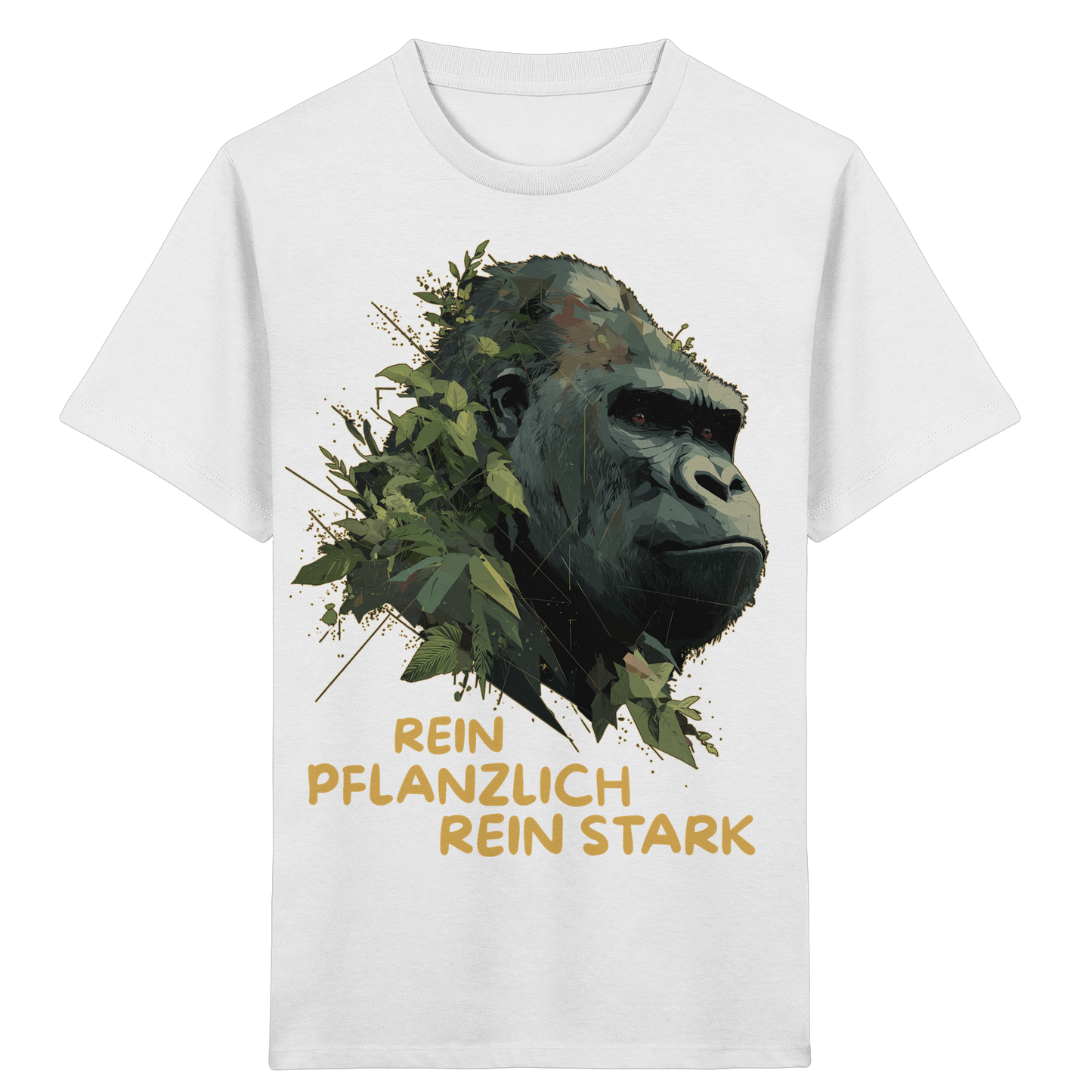 vegwear "Gorilla, rein pflanzlich rein stark" - unisex Kids T-Shirt, bio vegan