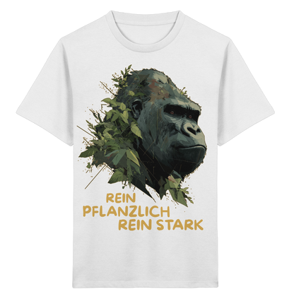 vegwear "Gorilla, rein pflanzlich rein stark" - unisex Kids T-Shirt, bio vegan