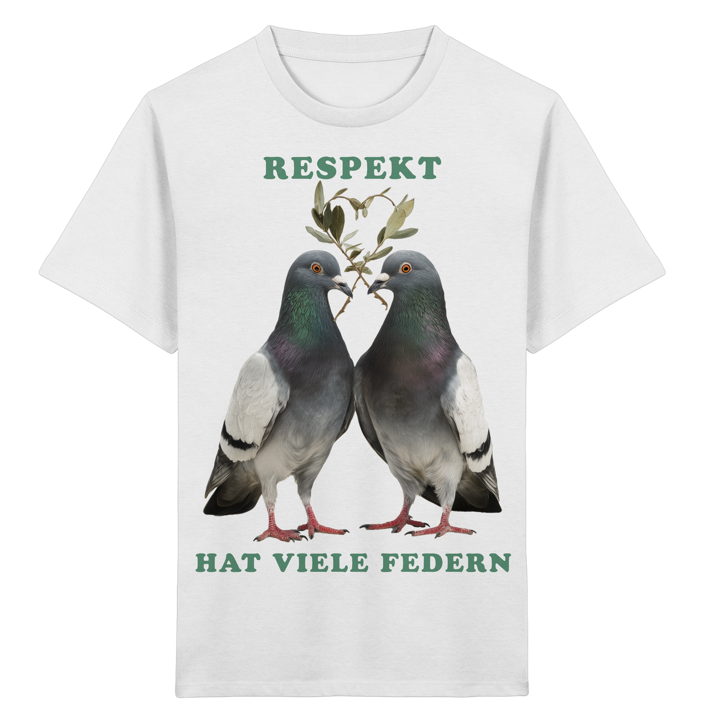 vegwear "Respekt hat viele Federn" - unisex Bio Kids Shirt