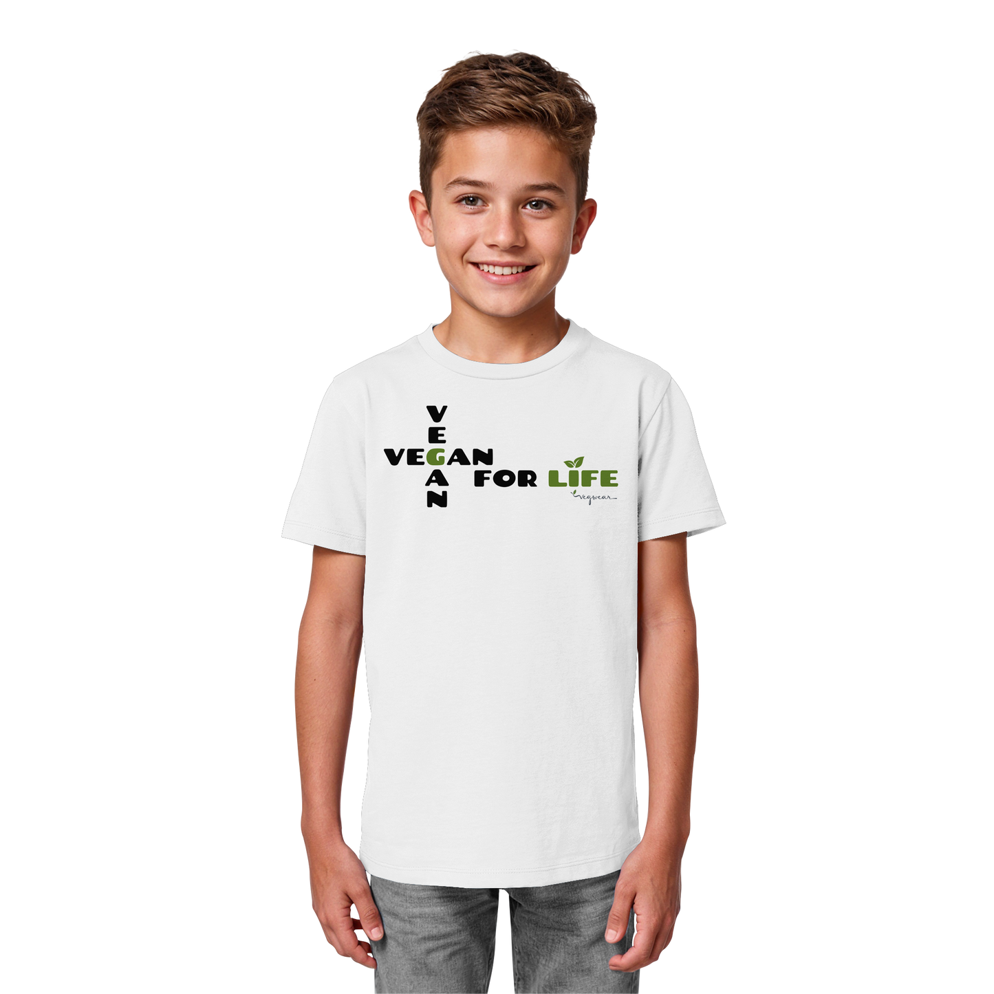 vegwear "vegan for life" - unisex Kids Organic T-Shirt