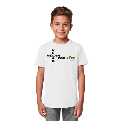 vegwear "vegan for life" - unisex Kids Organic T-Shirt