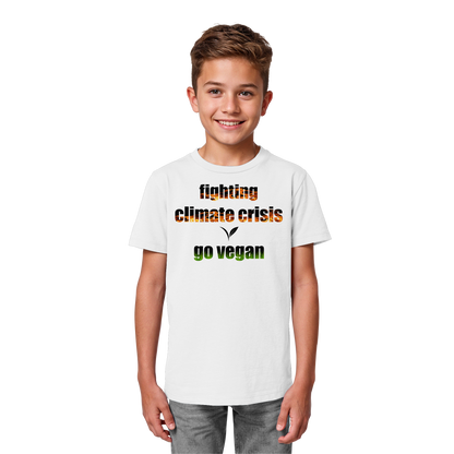 vegwear "fighting climate crisis" - Kids Bio T-Shirt für kleine Weltverbesserer