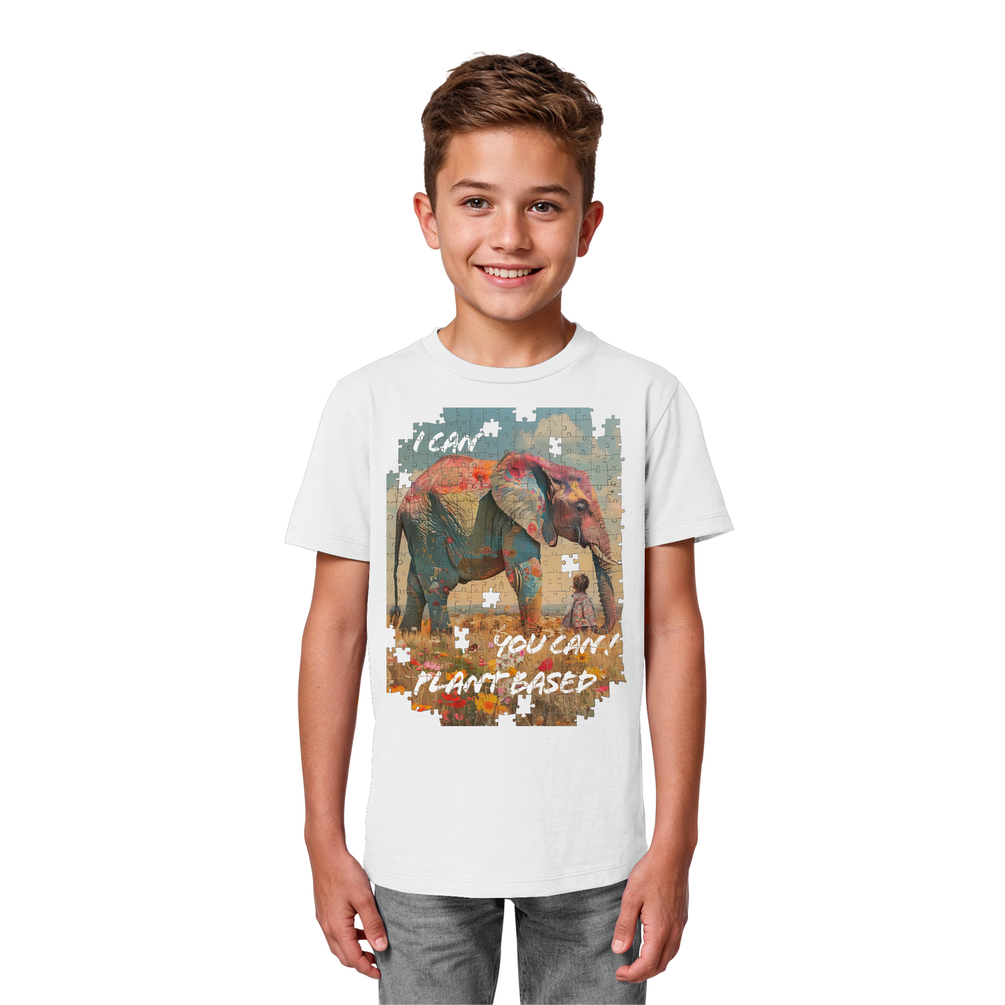 vegwear "I can you can"- unisex Kinder T-Shirt, bio, vegan