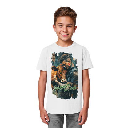 vegwear "friends not food" - unisex Kids bio T-Shirt, vegan, fair