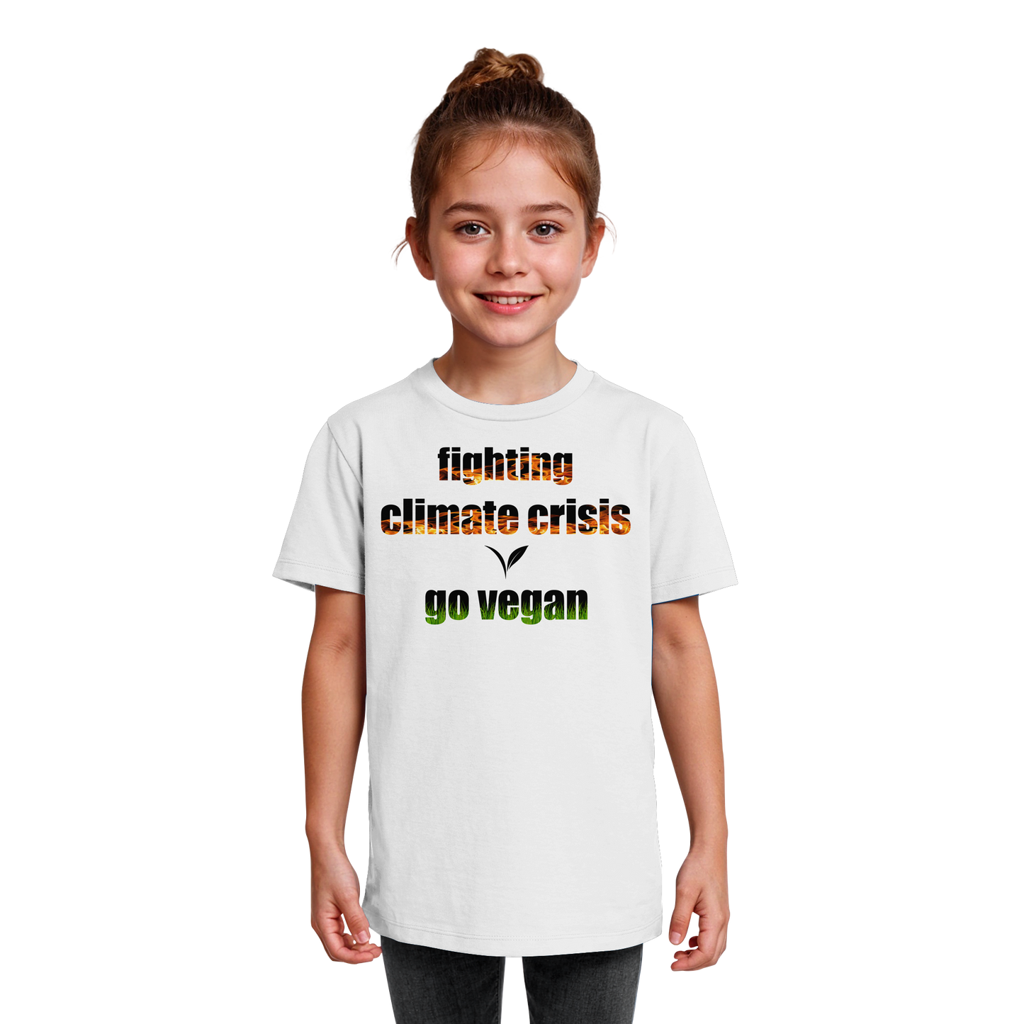 vegwear "fighting climate crisis" - Kids Bio T-Shirt für kleine Weltverbesserer