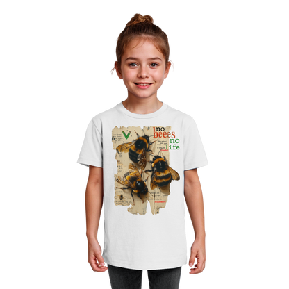 vegwear "no bees no life" - Kinder bio T-Shirt