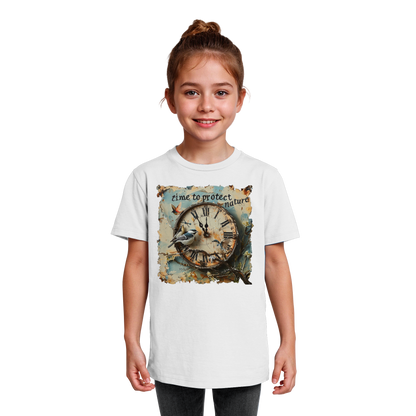 vegwear "time to protect nature" - unisex Kinder T-Shirt, nachhaltige Mode