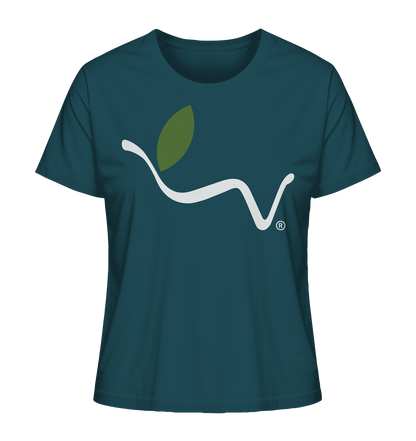 Motiv "vegwear Logo weiß" - Damen Bio T-Shirt