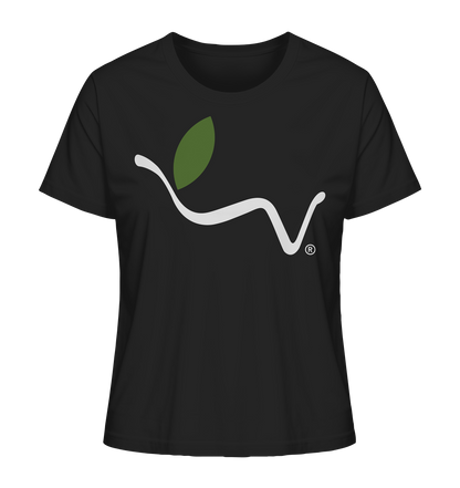 Motiv "vegwear Logo weiß" - Damen Bio T-Shirt